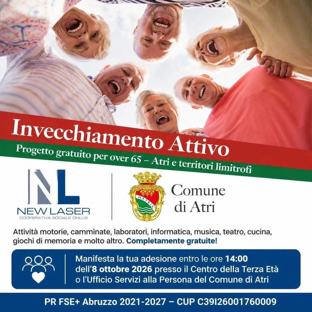 Invecchiamento Attivo: Progetto Over 65 Atri e Comuni Limitrofi